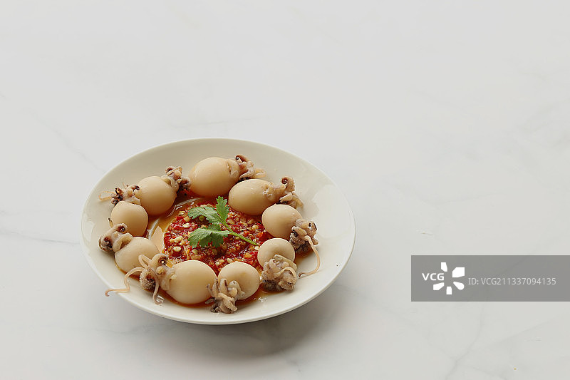 凉拌墨鱼仔图片素材