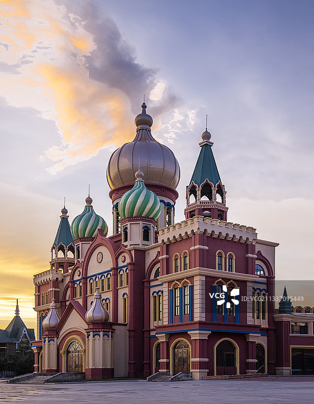 呼伦贝尔满洲里套娃广场图片素材