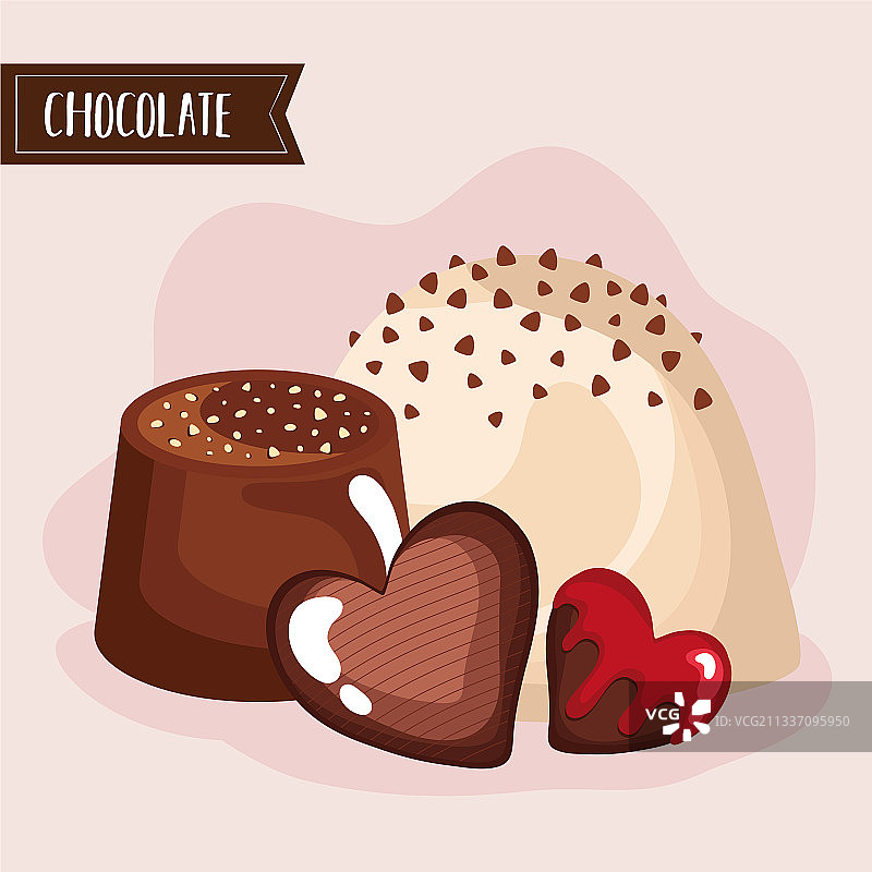 高级巧克力菜单图片素材