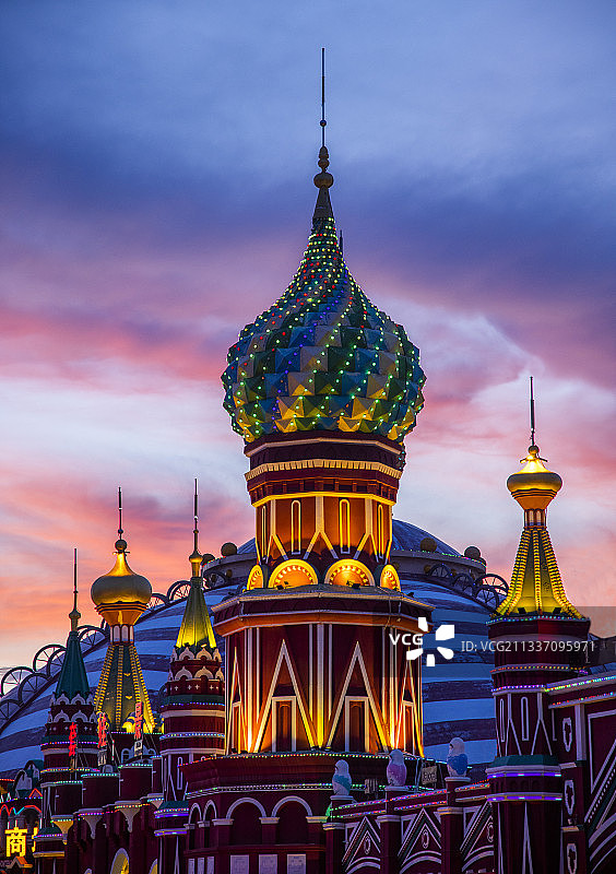 呼伦贝尔满洲里套娃广场图片素材