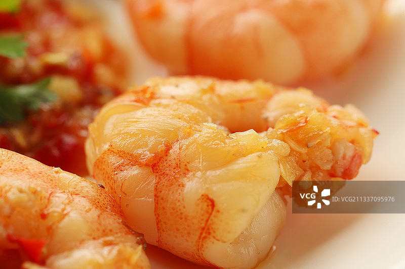 凉拌虾仁图片素材