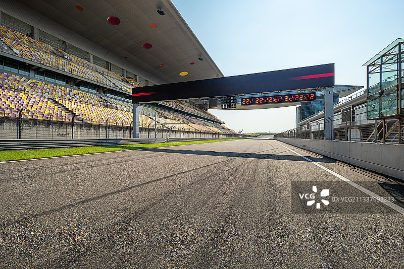 上海国际赛车场建筑与赛道图片素材
