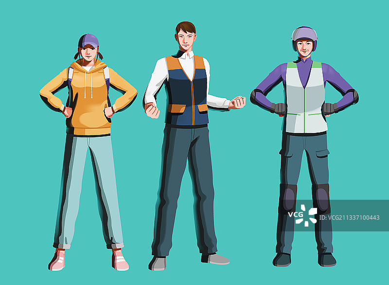 日常生活中的英雄：送货、货运矢量插图图片素材