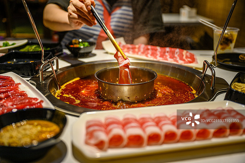 中国传统美食重庆老火锅图片素材