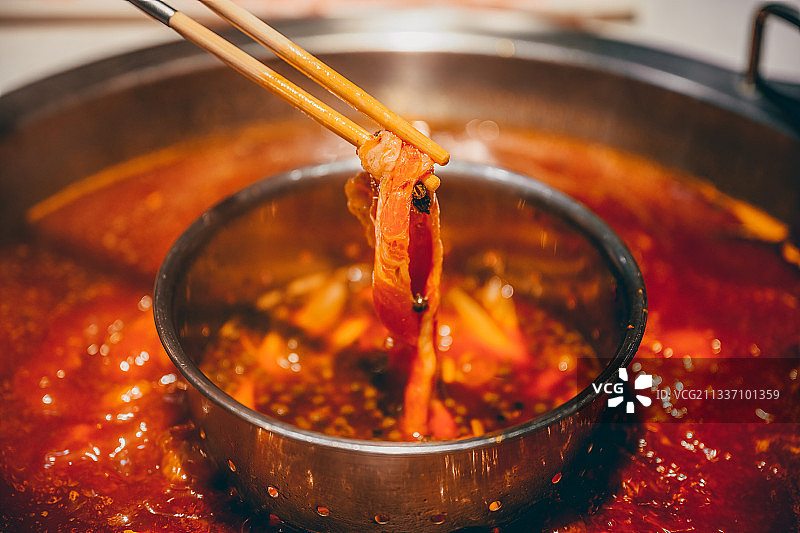 中国传统美食重庆老火锅图片素材