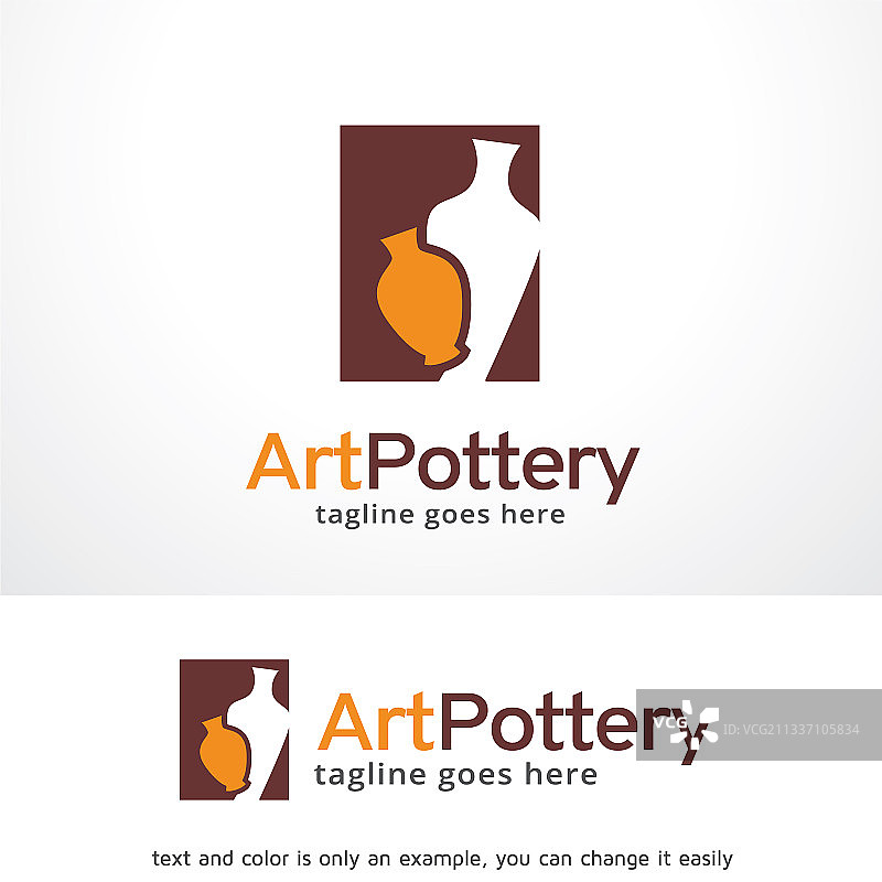 陶艺标志模板设计图片素材