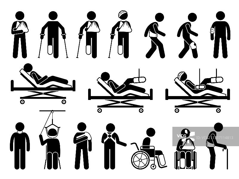 用于疼痛支持的骨科医疗产品图片素材