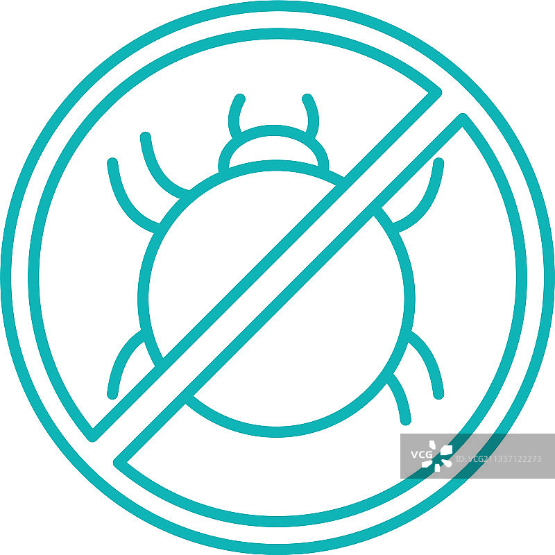 螨虫警告标志图片素材