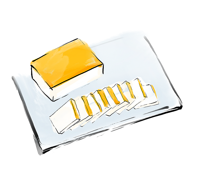 水墨插画元素餐饮美食鱼糕图片素材