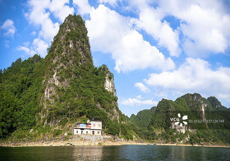 南宁上林县大龙湖山川风光图片素材
