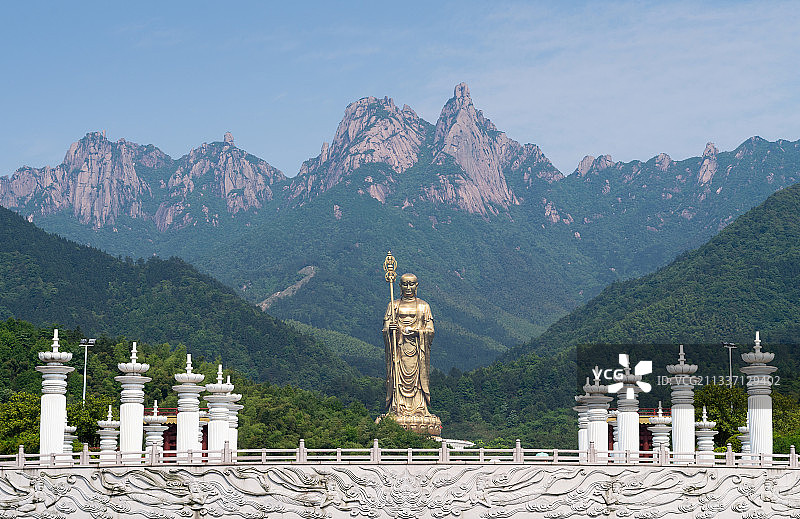 安徽池州市青阳县九华山大愿文化园图片素材