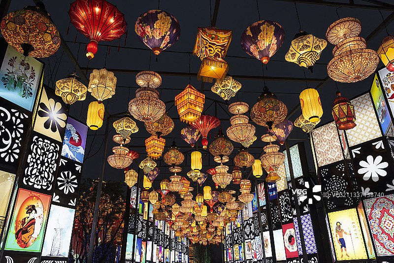 自贡灯会图片素材