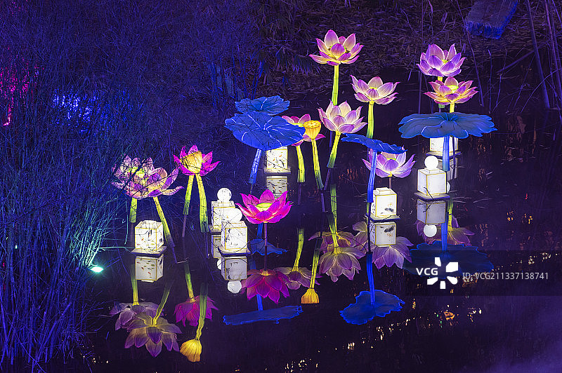 自贡灯会图片素材