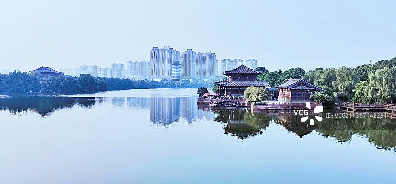 滨江之晨图片素材
