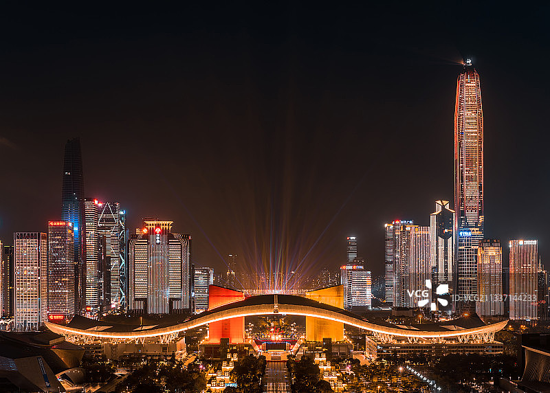 深圳市民中心城市风光图片素材