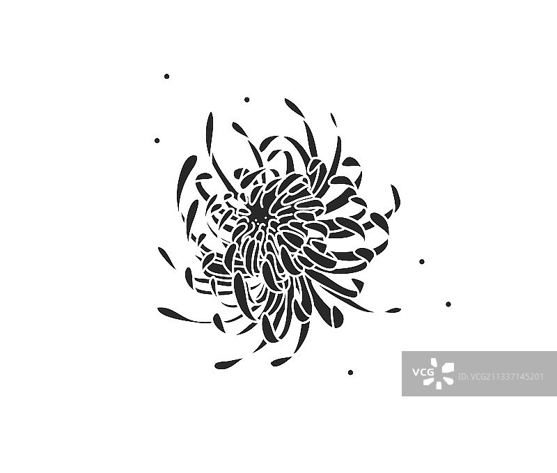 手绘抽象股票平面图形图片素材