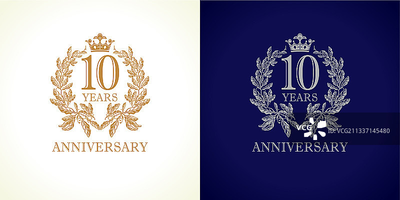 10周年豪华logo图片素材