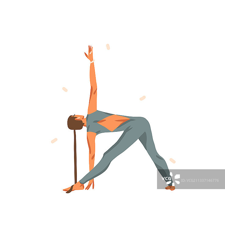 手绘抽象波西米亚风图案图片素材