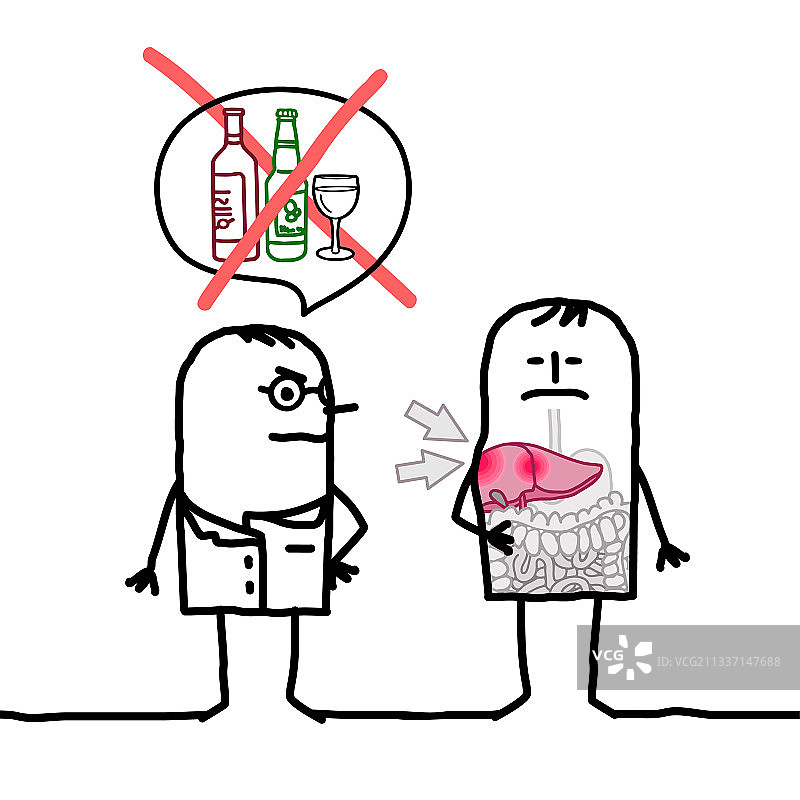 有肝脏问题的男人图片素材