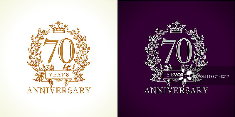 70周年豪华标志图片素材