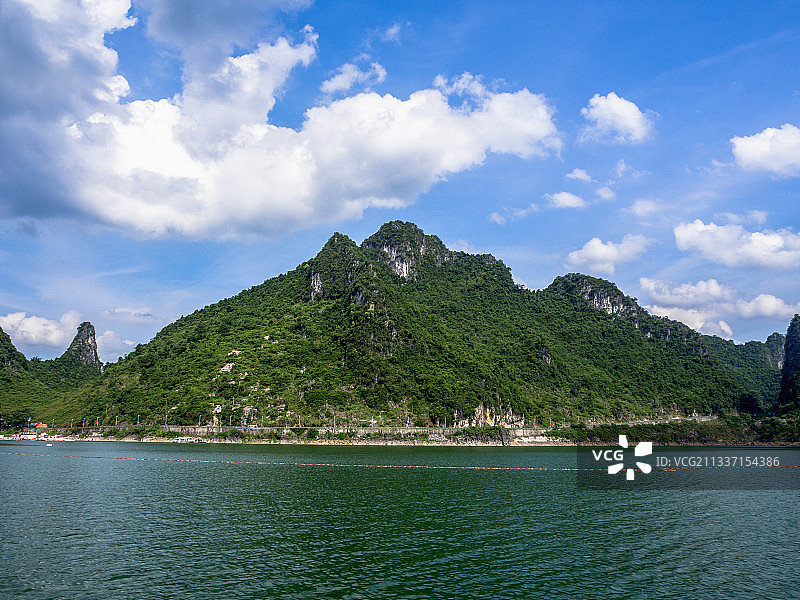 广西南宁马山县弄拉上林县大龙湖风光图片素材