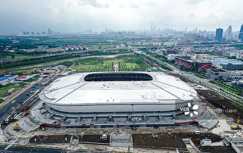 上海浦东足球场图片素材