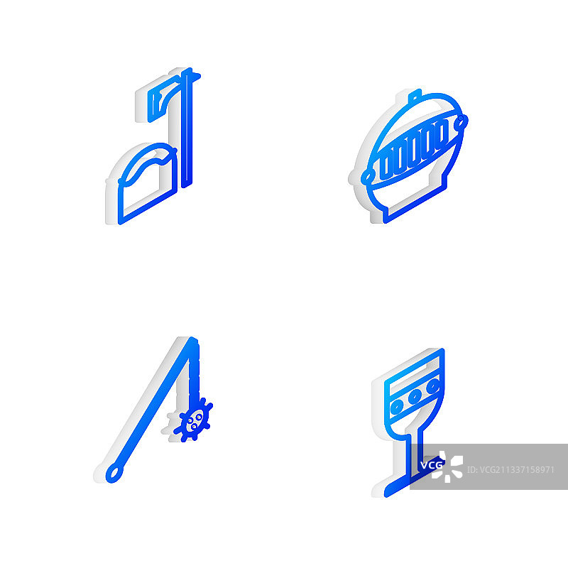 2.5D中世纪铁头盔图片素材
