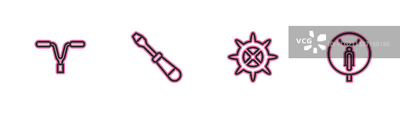 自行车车把、链轮和曲柄图片素材