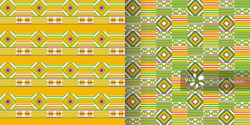 肯特部落印花民族无缝图案布图片素材