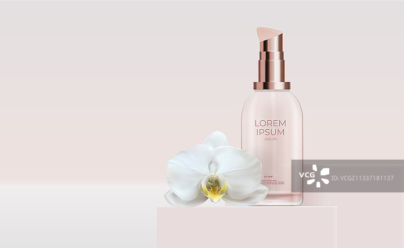 3D拟真天然面部化妆品图片素材