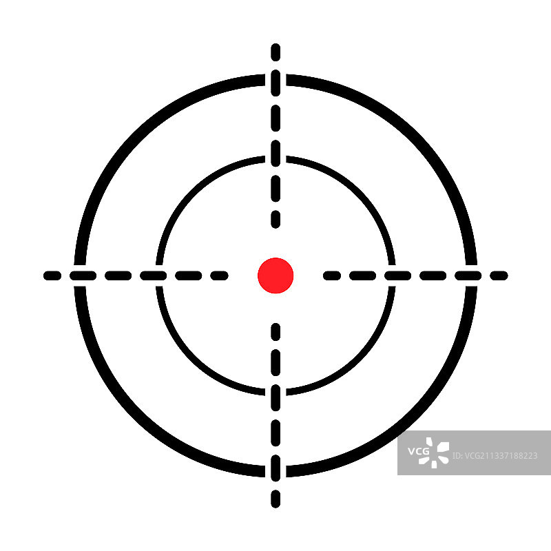 枪瞄准具图标现代目标十字线符号图片素材