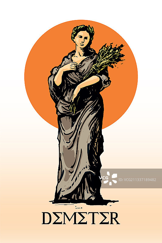 农业女神狄蜜特图片素材