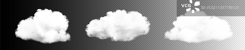 白色透明云雾集合图片素材