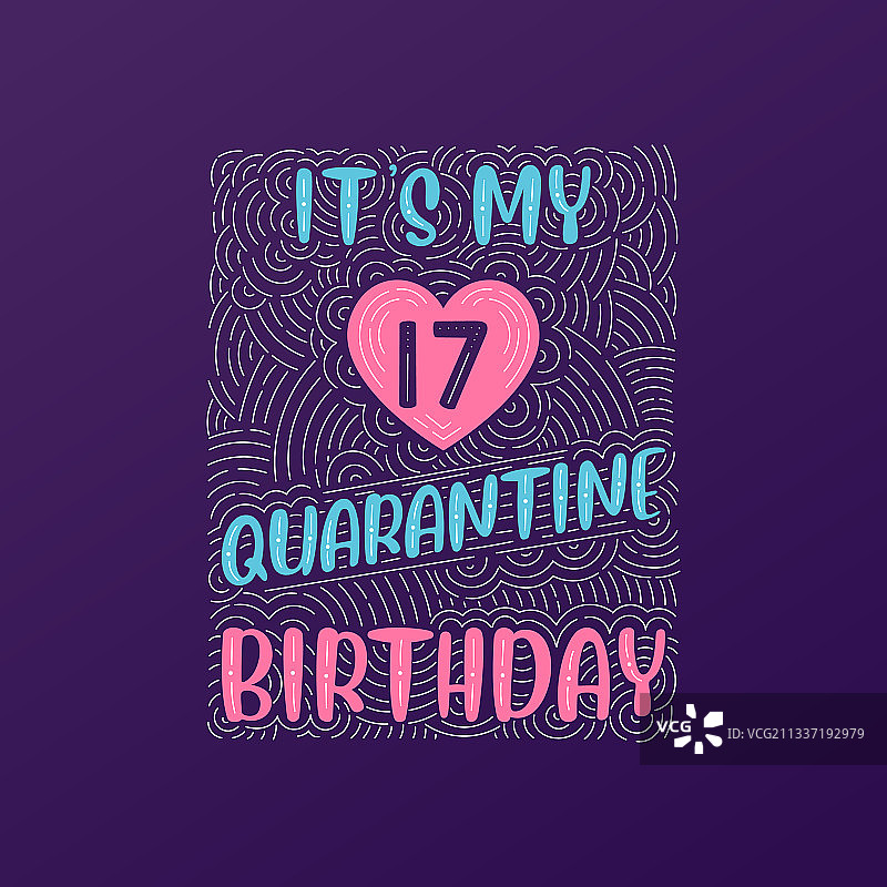 我的17岁隔离生日图片素材
