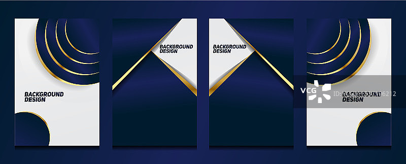 深蓝色多边形图案背景图片素材