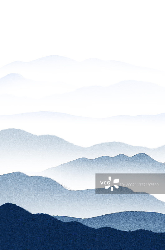 新中式山川背景图片素材