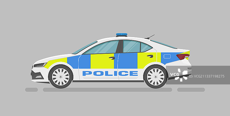 英国警车图片素材