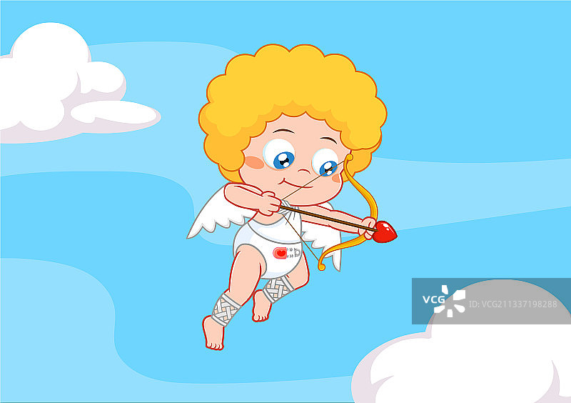 丘比特卡通形象图片素材