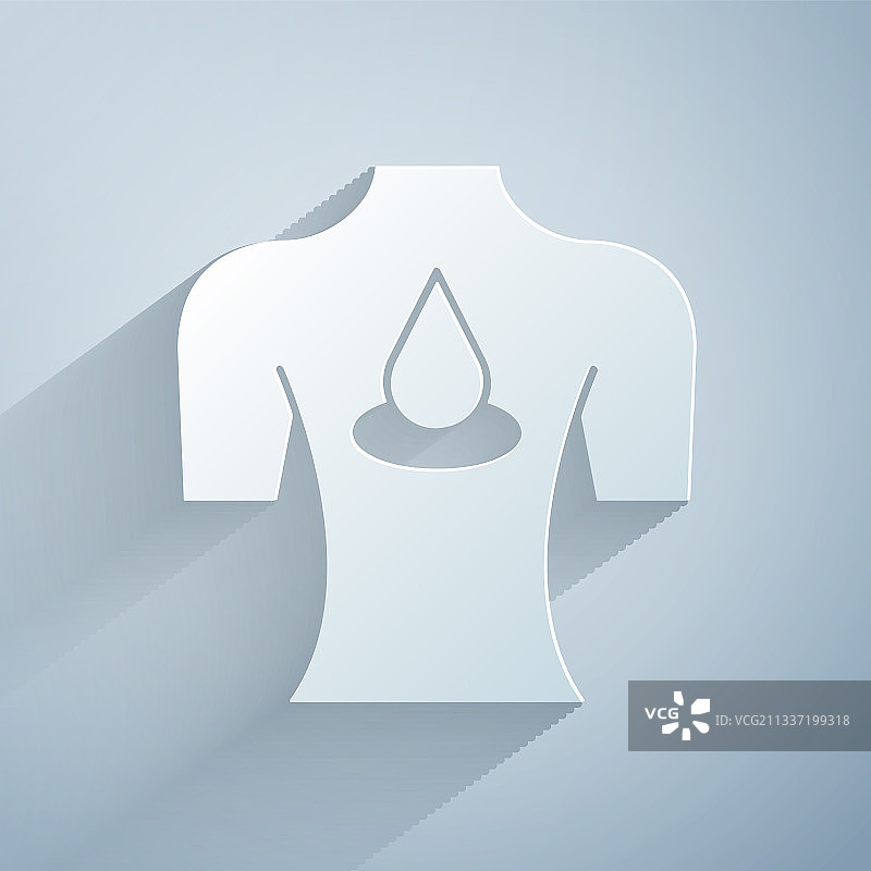 芳香精油按摩剪纸风格图标图片素材