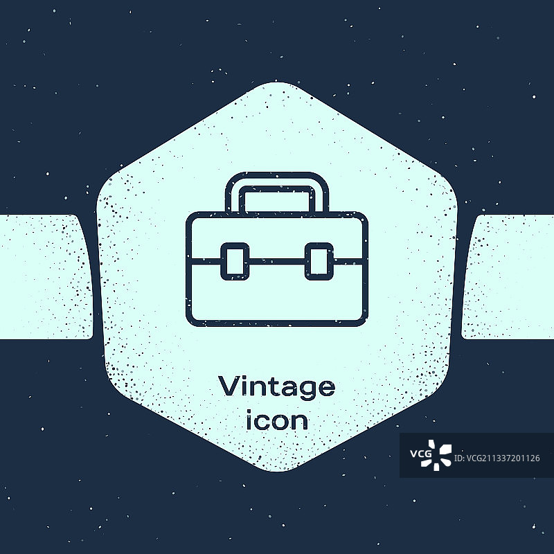 蓝色背景上的工具箱油灰线条图标图片素材