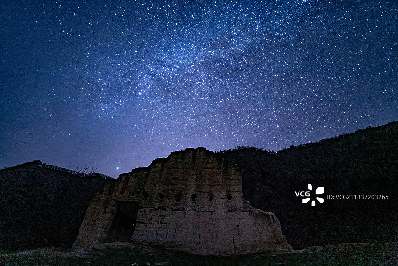 狮子沟牧场银河图片素材