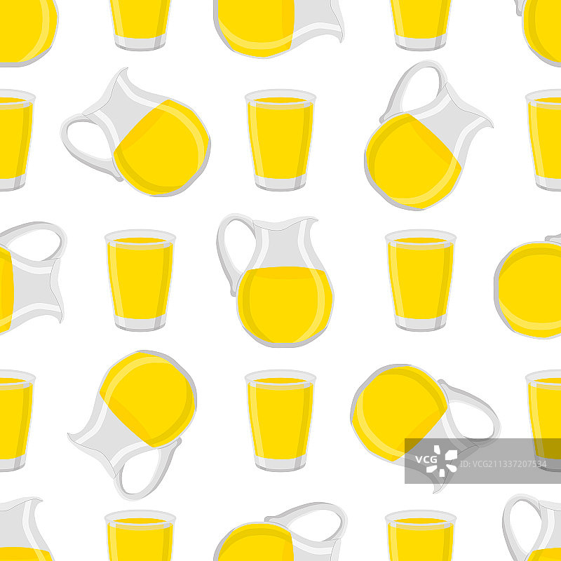 彩色柠檬水玻璃壶主题图片素材