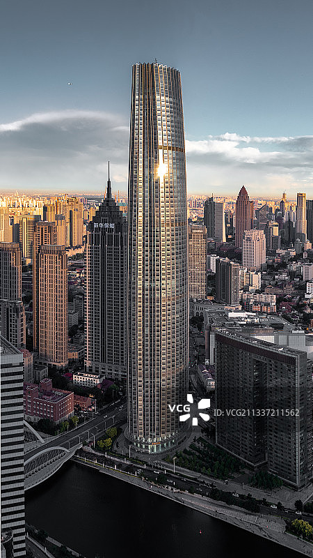 天津环球金融中心图片素材