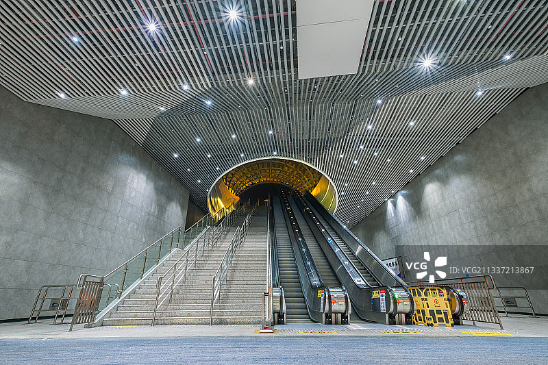 成都西博城地铁站图片素材