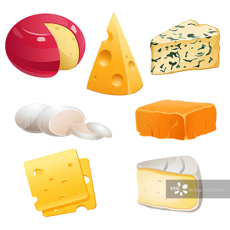 洛克福、布里和马斯丹奶酪图片素材