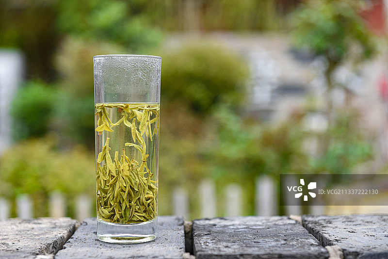 明前绿茶西湖龙井图片素材