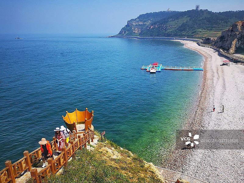 长岛月牙湾图片素材