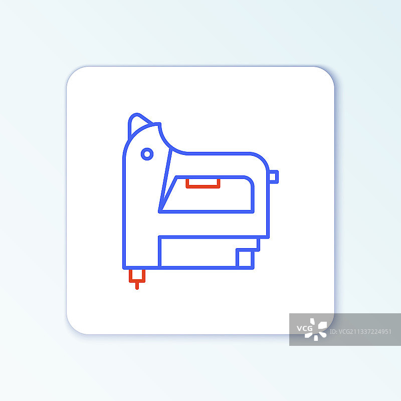 绝缘线性电动施工钉书机图标图片素材