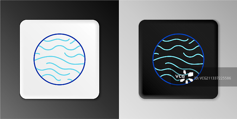 灰色背景上的金星图标线条图片素材