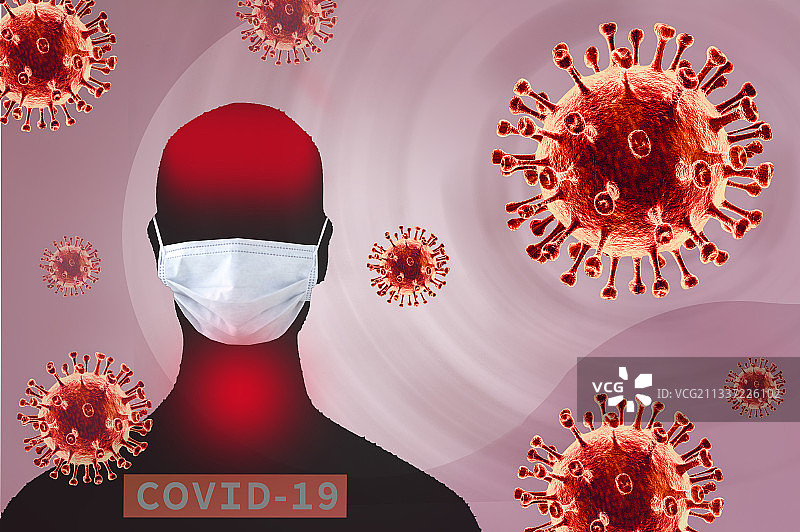 戴口罩防疫新型冠状病毒肺炎图片素材